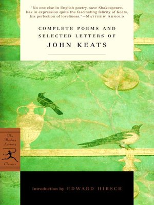 cover image of Complete Poems and Selected Letters of John Keats